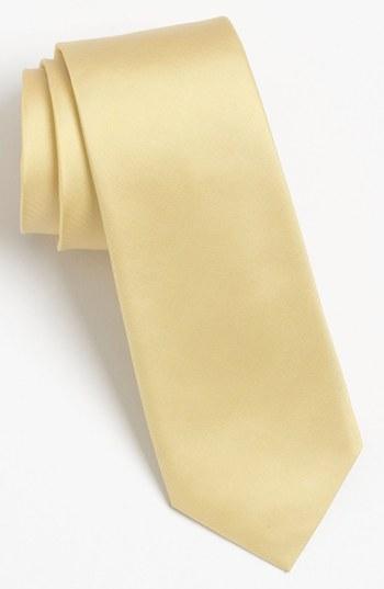 Calibrate Woven Silk Tie Yellow