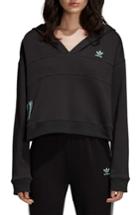 Women's Adidas Crop Hoodie - Black