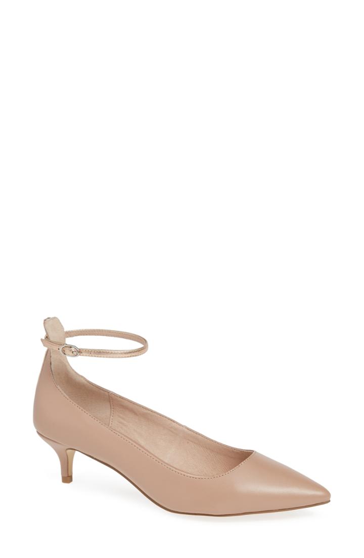 Women's Chinese Laundry Honey Ankle Strap Pump .5 M - Beige