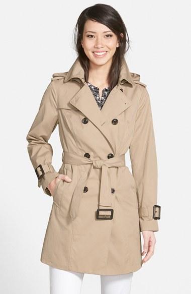 Women's London Fog Heritage Trench Coat With Detachable Liner - Beige