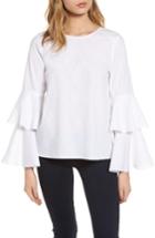 Women's Chelsea28 Bell Sleeve Poplin Top - White