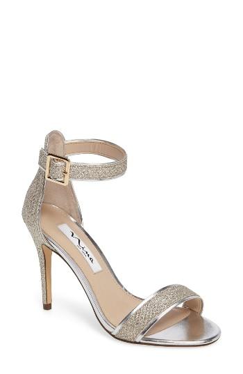 Women's Nina Caela Ankle Strap Sandal M - Metallic