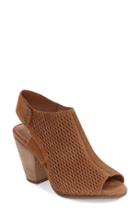 Women's Arturo Chiang 'janel' Perforated Slingback Sandal M - Brown