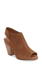 Women's Arturo Chiang 'janel' Perforated Slingback Sandal M - Brown