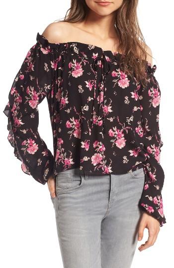 Women's Bp. Ruffle Sleeve Off The Shoulder Top