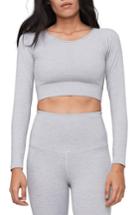 Women's Varley Arizona Crop Top - Grey