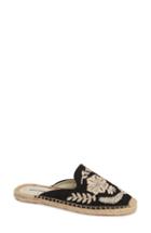 Women's Soludos Tuileries Embroidered Mule M - Black