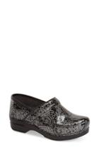 Women's Dansko 'pro Xp' Metallic Medallion Print Clog .5-9us / 39eu M - Black