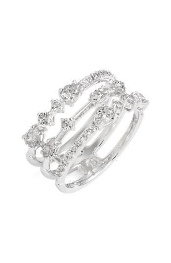 Women's Nadri Ava Openwork Crystal Ring