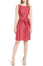 Women's Anne Klein New York Sleeveless Shadow Stripe Dress - Red