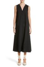 Women's Fuzzi Sleeveless Poplin Shift Dress Us / 38 It - Black