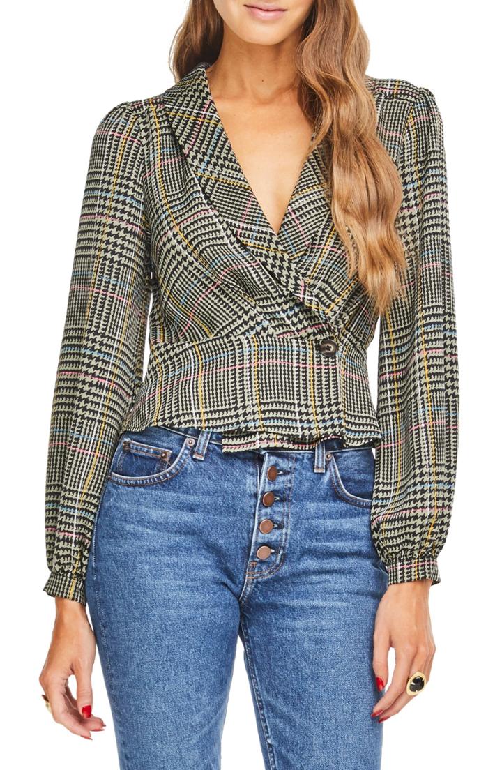 Women's Astr The Label Renee Peplum Blouse - Green