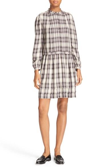 Women's La Vie Rebecca Taylor Plaid Pleated Shirtdress