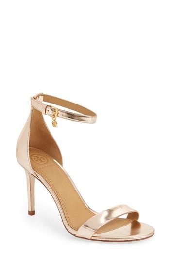 Women's Tory Burch Ellie Ankle Strap Sandal M - Pink