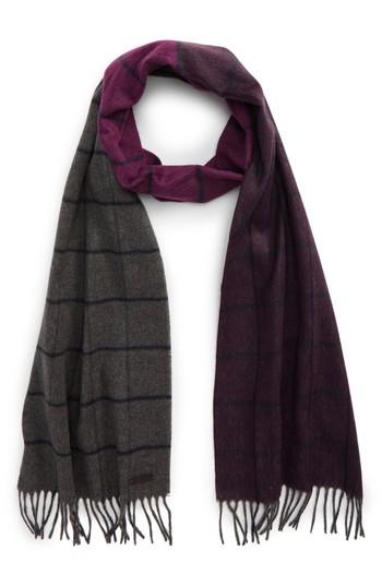 Men's Ted Baker London Hemlock Ombre Scarf, Size - Purple