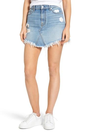 Women's 7 For All Mankind Denim Miniskirt