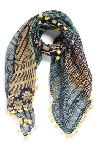 Women's La Fiorentina Mixed Print Cotton & Silk Scarf