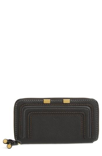 Women's Chloe 'marcie - Long' Zip Around Wallet - White