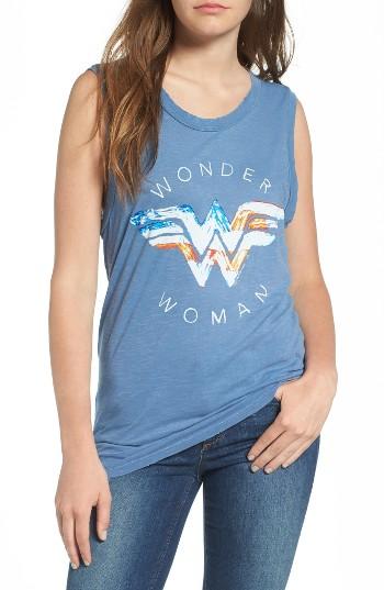 Women's Junk Food Wonder Woman Muscle Tee