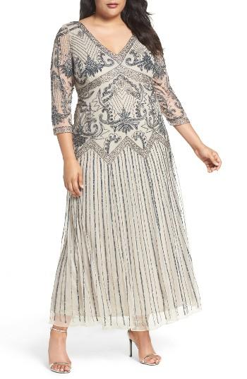 Women's Pisarro Nights Embellished Chiffon Long Dress