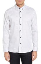 Men's Ted Baker London Hartbop Print Sport Shirt (m) - White