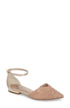 Women's Adrianna Papell Trala Ankle Strap Flat .5 M - Pink