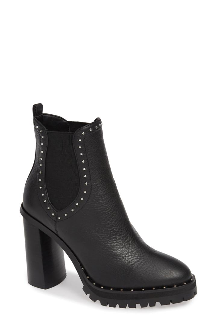 Women's Rebecca Minkoff Edolie Studded Platform Bootie M - Black