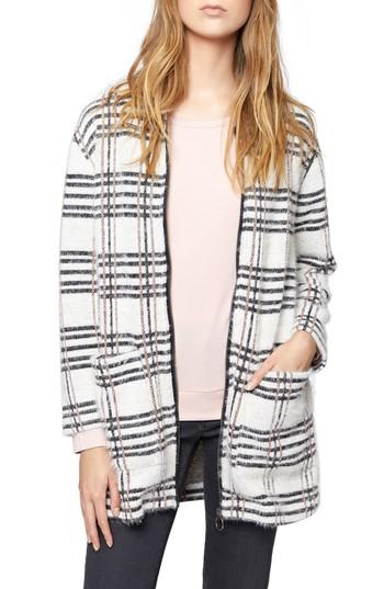 Women's Sanctuary Creme Brulee Plaid Jacket - Ivory