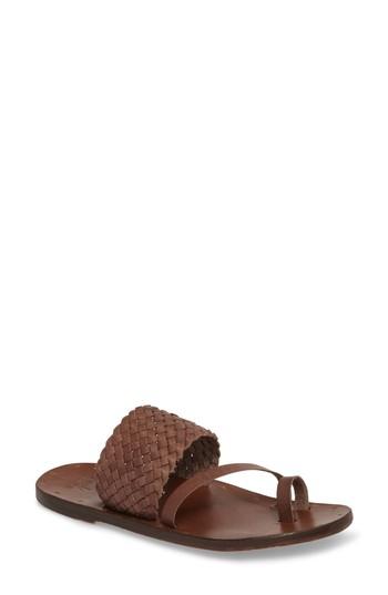 Women's Beek Cockatiel Woven Slide Sandal M - Brown