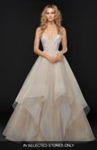 Women's Hayley Paige Keagan Embellished Tulle Ballgown, Size - Beige