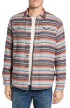 Men's Tailor Vintage Flannel Shirt With High-pile Fleece Lining, Size - Grey