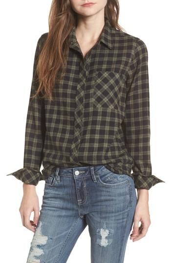 Women's Rip Curl Rhea Check Flannel Shirt - Green