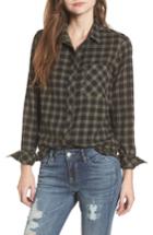 Women's Rip Curl Rhea Check Flannel Shirt - Green
