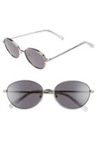 Women's Elizabeth And James Fenn 57mm Oval Sunglasses - Silver