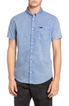 Men's Rvca That'll Do Chambray Woven Shirt - Blue