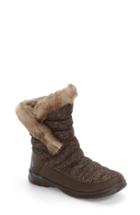 Women's The North Face Microbaffle Waterproof Thermoball Insulated Winter Boot M - Brown