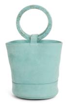 Simon Miller Bonsai 20 Pebbled Leather Bucket Bag - Blue