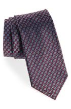 Men's Nordstrom Men's Shop Malone Neat Silk Tie, Size - Red