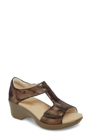 Women's Alegria By Pg Lite Riki T-strap Sandal -8.5us / 38eu - Metallic