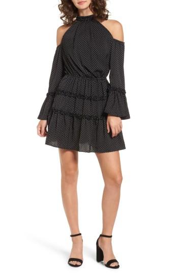 Women's The Fifth Label Banjo Polka Dot Dress - Black