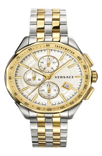 Men's Versace Glaze Chronograph Bracelet Watch, 44mm