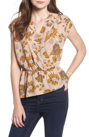 Women's Leith Wrap Style Blouse - Beige