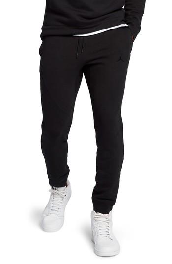 Men's Nike Jordan Wings Fleece Pants - Black