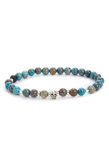 Men's Link Up Agate Bead Bracelet