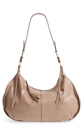 Hobo Lennox Leather Shoulder Bag - Grey