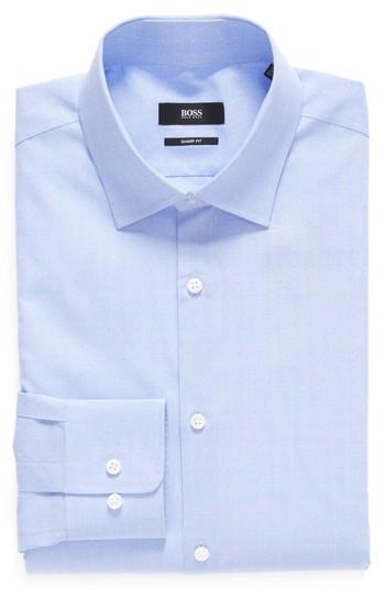 Men's Boss Sharp Fit Pattern Dress Shirt