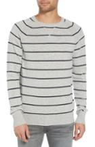 Men's Rails Caleb Stripe Cashmere Sweater - Grey