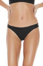 Women's L Space Veronica Ribbed Bikini Bottoms - Black