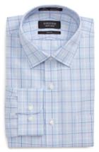 Men's Nordstrom Men's Shop Smartcare(tm) Trim Fit Plaid Dress Shirt - 32/33 - Pink