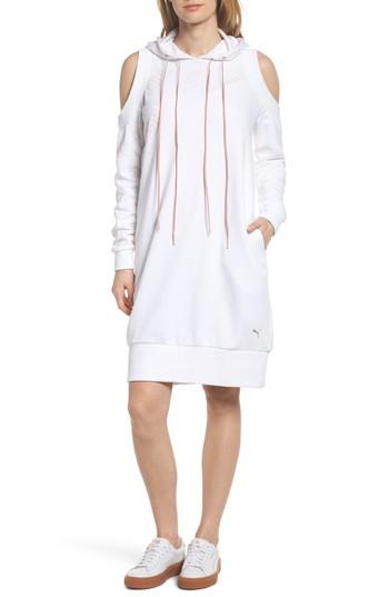 Women's Puma En Pointe Drawstring Dress, Size - White